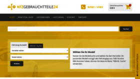 What Kfz-gebrauchtteilelager.de website looked like in 2020 (3 years ago)