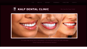 What Kalpdentalclinic.com website looked like in 2020 (3 years ago)
