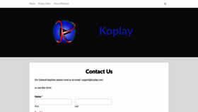 What Koplay.com website looked like in 2020 (3 years ago)