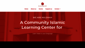 What Kalemah.org website looked like in 2020 (3 years ago)