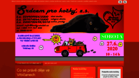 What Kocky-utulek.cz website looked like in 2020 (3 years ago)