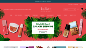 What Kalista-beauty.com website looked like in 2020 (3 years ago)