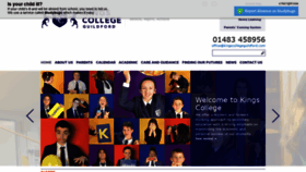 What Kingscollegeguildford.com website looked like in 2020 (3 years ago)