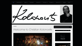 What Kolonovits.com website looked like in 2020 (3 years ago)