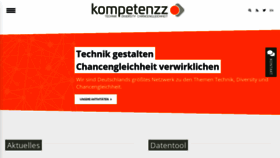 What Kompetenzz.de website looked like in 2020 (3 years ago)
