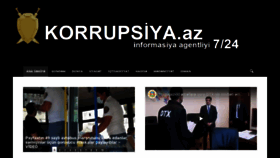 What Korrupsiya.az website looked like in 2020 (3 years ago)