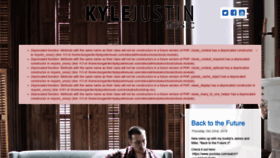 What Kylejustinmusic.com website looked like in 2020 (3 years ago)