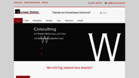 What Kanzlei-straeter.de website looked like in 2020 (3 years ago)