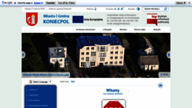 What Koniecpol.pl website looked like in 2020 (3 years ago)