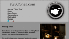 What Kevoshea.com website looked like in 2020 (3 years ago)