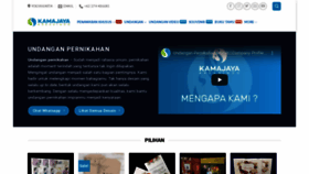 What Kamajaya.info website looked like in 2020 (3 years ago)