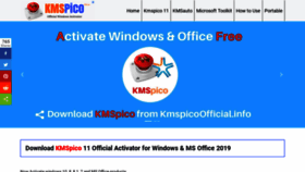 What Kmspicoofficial.info website looked like in 2020 (3 years ago)