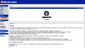 What Klubradio.de website looked like in 2020 (5 years ago)