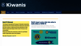What Kiwanis.eu website looked like in 2020 (5 years ago)