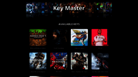 What Keymaster.xyz website looked like in 2020 (3 years ago)