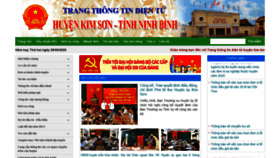 What Kimson.ninhbinh.gov.vn website looked like in 2020 (3 years ago)