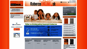 What Koberceonline.sk website looked like in 2020 (3 years ago)