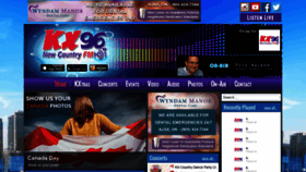 What Kx96.fm website looked like in 2020 (3 years ago)