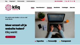 What Kliq.nl website looked like in 2020 (5 years ago)