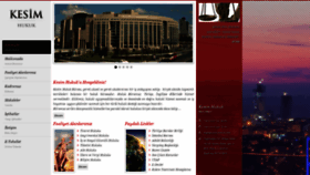 What Kesimhukuk.com website looked like in 2020 (3 years ago)