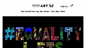 What Kelseymontagueart.com website looked like in 2020 (3 years ago)