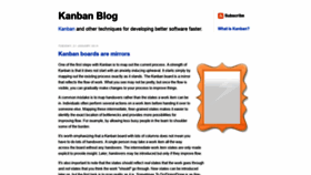 What Kanbanblog.com website looked like in 2020 (3 years ago)