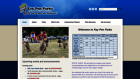 What Keypenparks.com website looked like in 2020 (3 years ago)