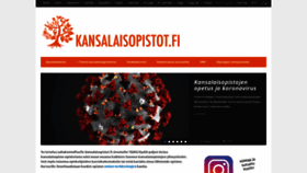 What Kansalaisopistot.fi website looked like in 2020 (3 years ago)