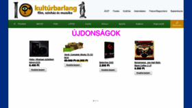 What Kulturbarlang.hu website looked like in 2020 (3 years ago)