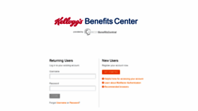 What Kelloggbenefitscenter.com website looked like in 2020 (3 years ago)