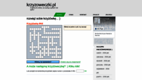 What Krzyzoweczki.pl website looked like in 2020 (3 years ago)