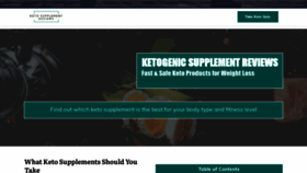 What Ketogenicsupplementreviews.com website looked like in 2020 (3 years ago)