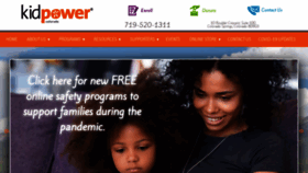 What Kidpowercs.org website looked like in 2020 (3 years ago)