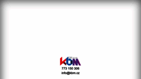 What Kbm.cz website looked like in 2020 (3 years ago)
