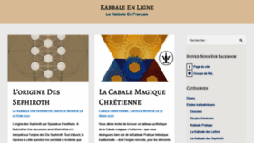 What Kabbale.eu website looked like in 2020 (3 years ago)