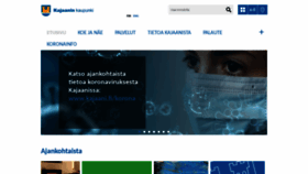 What Kajaani.fi website looked like in 2020 (3 years ago)