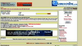 What Kamus-online.com website looked like in 2020 (3 years ago)