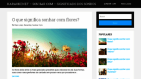 What Karaokenet.com.br website looked like in 2020 (3 years ago)