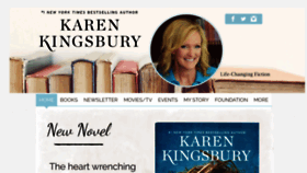 What Karenkingsbury.com website looked like in 2020 (3 years ago)