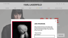 What Karllagerfeld.com website looked like in 2020 (3 years ago)