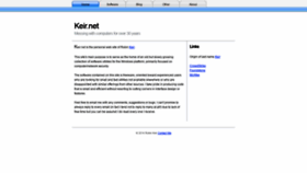 What Keir.net website looked like in 2020 (3 years ago)