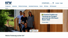 What Kfw-foerderbank.de website looked like in 2020 (3 years ago)