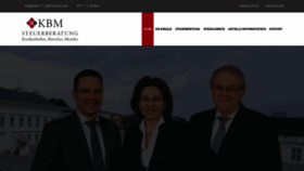 What Kbm-steuerberatung-hannover.de website looked like in 2020 (3 years ago)