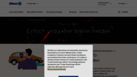 What Kilometerstandsmeldung.allianz.de website looked like in 2020 (3 years ago)