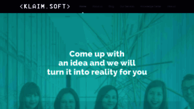 What Klaimsoft.com website looked like in 2020 (4 years ago)
