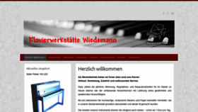 What Klavier-wiedemann.de website looked like in 2020 (3 years ago)