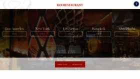What Koirestaurant.com website looked like in 2020 (3 years ago)