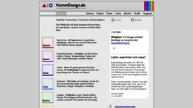 What Kommdesign.de website looked like in 2020 (3 years ago)