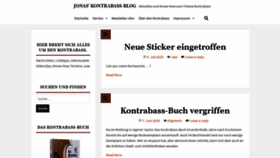 What Kontrabassblog.de website looked like in 2020 (3 years ago)