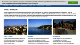 What Korsika-entdecken.de website looked like in 2020 (3 years ago)